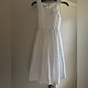 Girls white sleeveless dress size 8